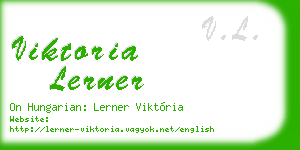 viktoria lerner business card