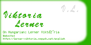 viktoria lerner business card